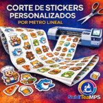 Corte de Stickers Personalizados por Metro Lineal