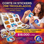 Corte de Stickers Personalizados Pre Troquelado por Metro Lineal