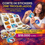 Corte de Stickers Personalizados Pre Troquelado por Metro Lineal